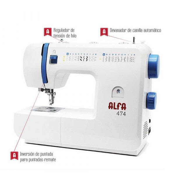 Máquina de coser ALFA 474 - Imagen 2