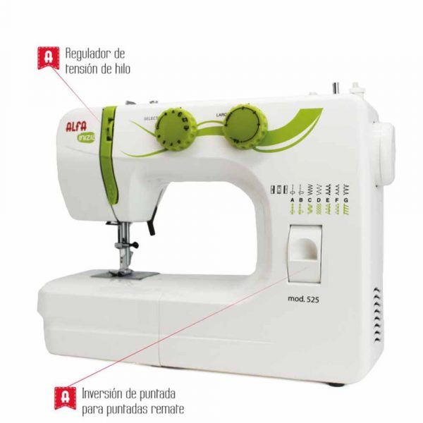 Máquina de coser ALFA inizia 525 - Imagen 2