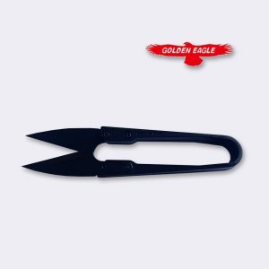 Tijera cortahílos metálica negra sin dedo TC-805B Golden Eagle