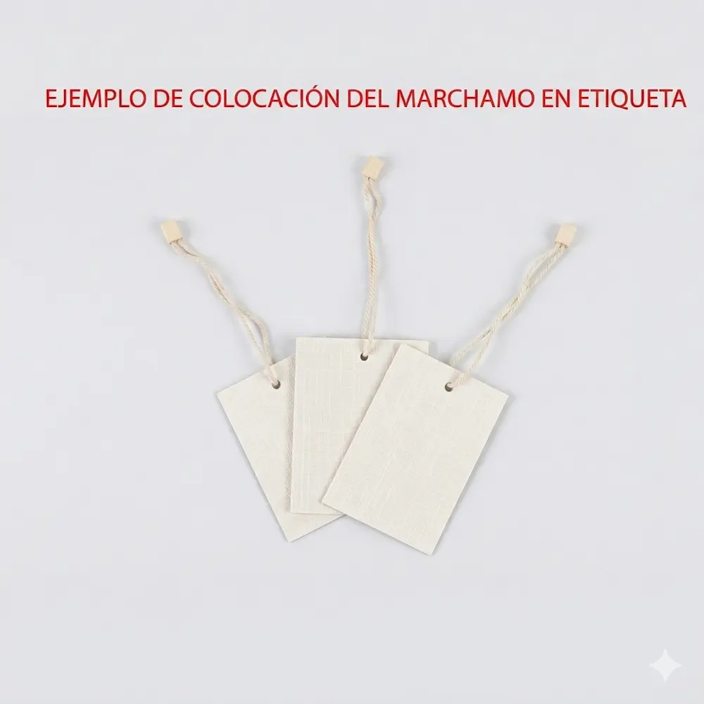 Marchamos de hilo para poner etiquetas 18'4cm - Imagen 2