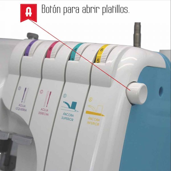 Máquina de coser remalladora ALFA 8708 - Imagen 3