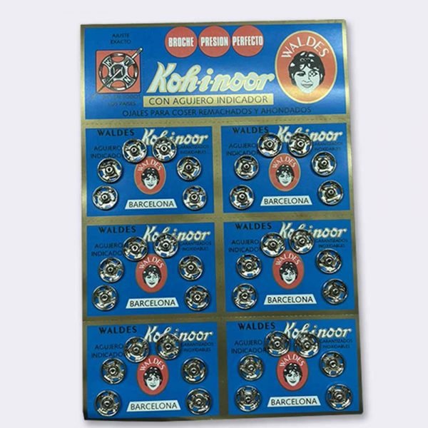 Broche latón a presión Waldes KIN3 (11mm) níquel