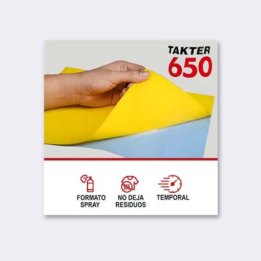 Pegamento textil en spray Takter 650 - Imagen 2