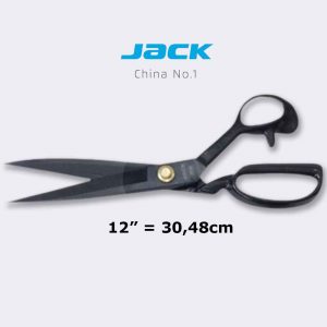 Tijera JACK de sastre profesional mango ergonómico negra 12" (30,48cm)