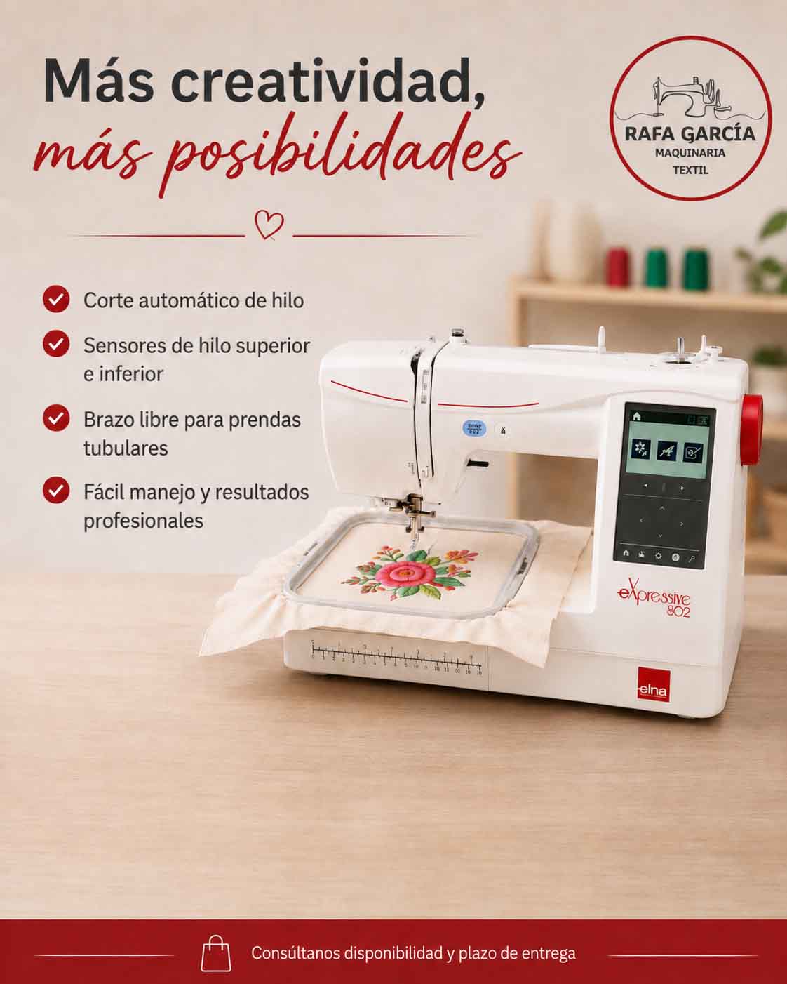 Máquina de Bordar Elna eXpressive 802 - Imagen 6