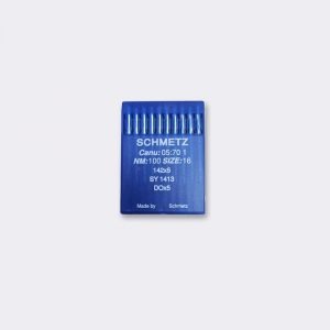 Agujas Schmetz 142x5 (SY1413 - DOx5) NM 100/16 para máquinas industriales de ojales de sastrería. Calidad profesional. Pack de 10 agujas.
