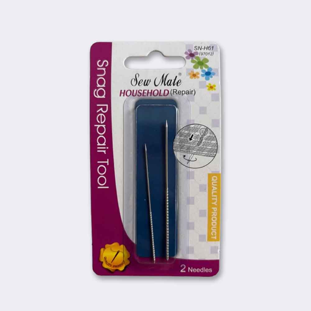 Agujas reparadoras de enganchones Sew Mate SN-H61 pack de 2 unidades