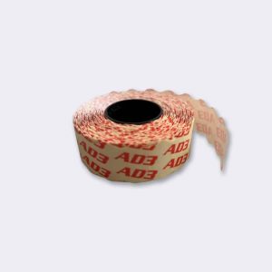 Rollo de etiquetas adhesivas PLIX 22x12 mm adhesivo 3