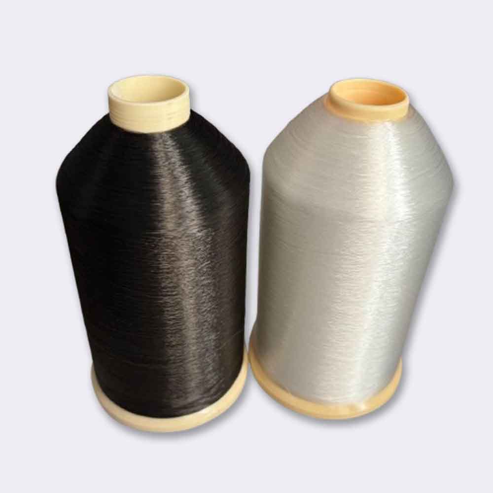 Conos de hilo monofilamento fino transparente y negro para costura